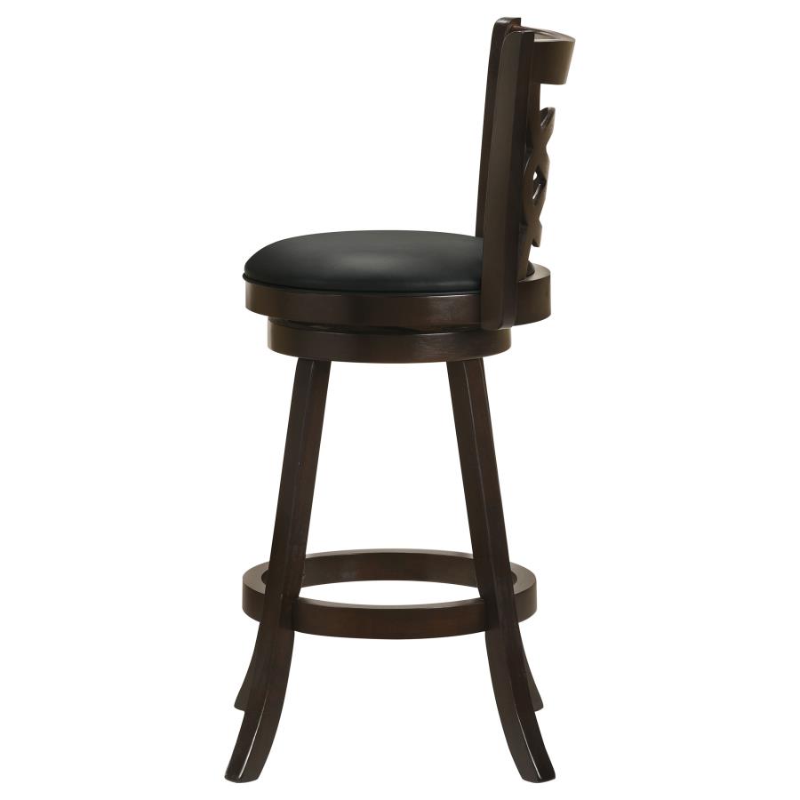 Calecita Wood Swivel Bar Chair Cappuccino (Set of 2) view 6