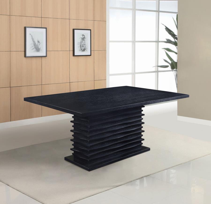 Stanton Rectangular 66-inch Dining Table Black view 2