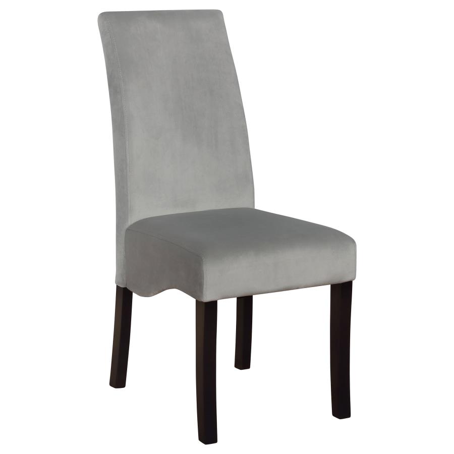 Stanton Velvet Upholstered Dining Side Chair Grey (Set of 2) view 3