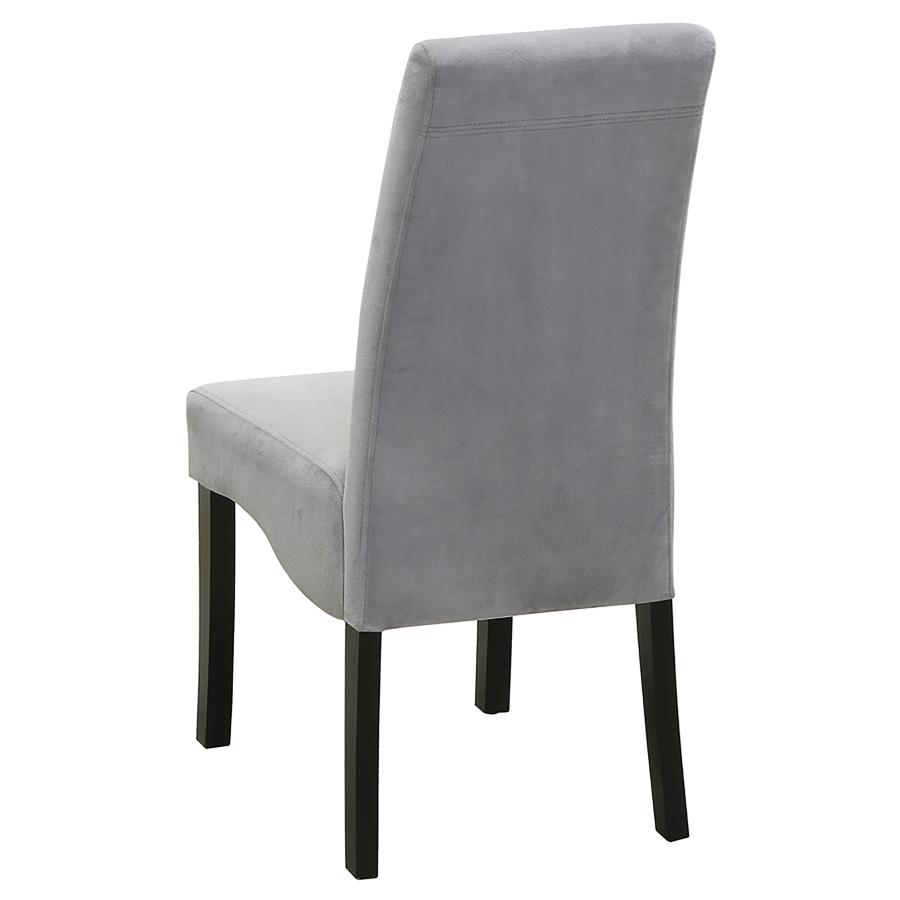 Stanton Velvet Upholstered Dining Side Chair Grey (Set of 2) view 4