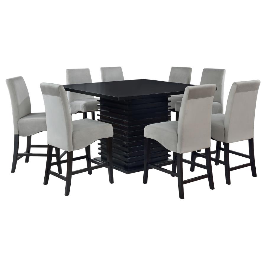 Stanton 9-piece Square Counter Height Dining Table Set Grey view 2
