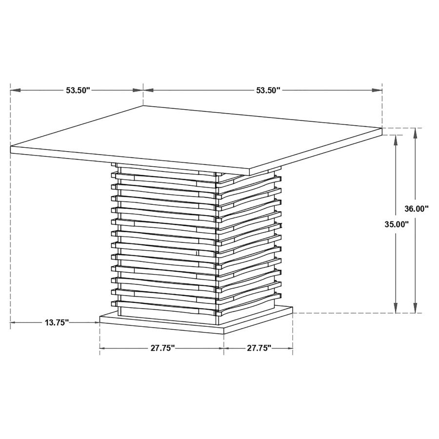 Stanton Square 54-inch Counter Height Dining Table Black view 6