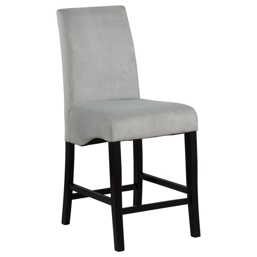 Stanton Velvet Upholstered Counter Chair Grey (Set of 2) view 3