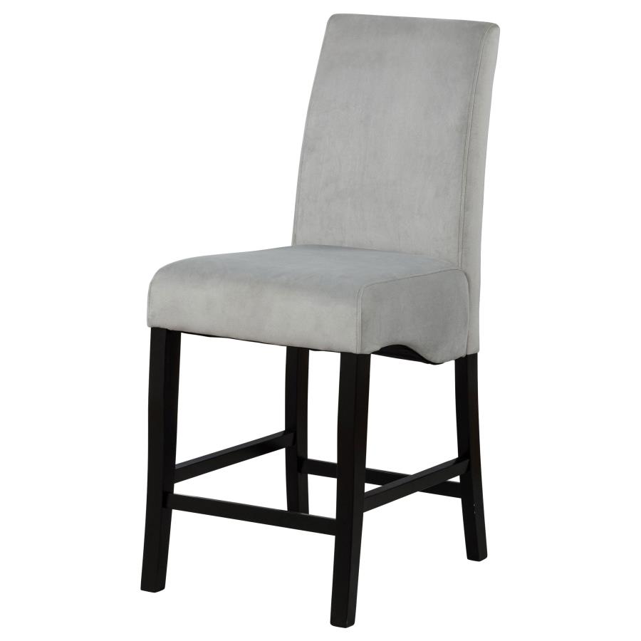 Stanton Velvet Upholstered Counter Chair Grey (Set of 2) view 5