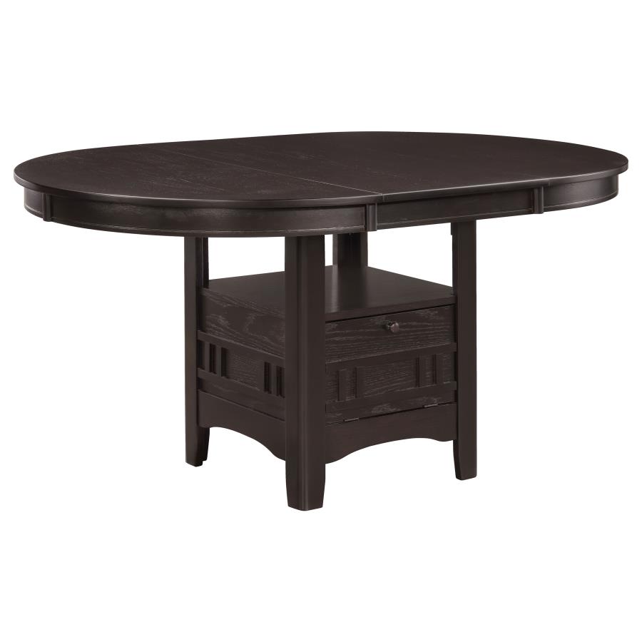 Lavon 5-piece Oval Extension Leaf Dining Set Espresso view 3