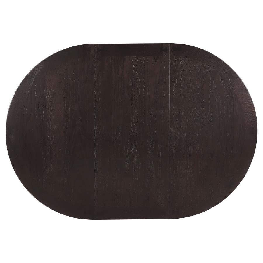 Lavon 5-piece Oval Extension Leaf Dining Set Espresso view 5