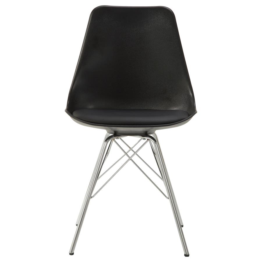 Juniper Polypropylene Dining Side Chair Black (Set of 2) view 4