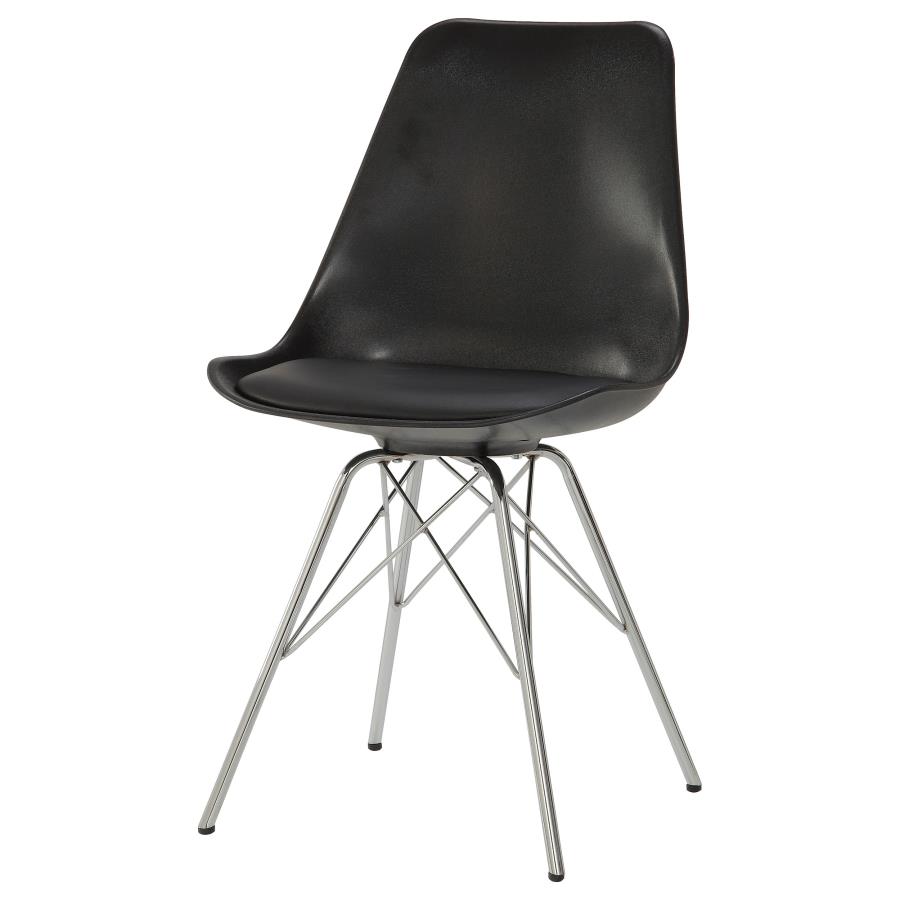 Juniper Polypropylene Dining Side Chair Black (Set of 2) view 5