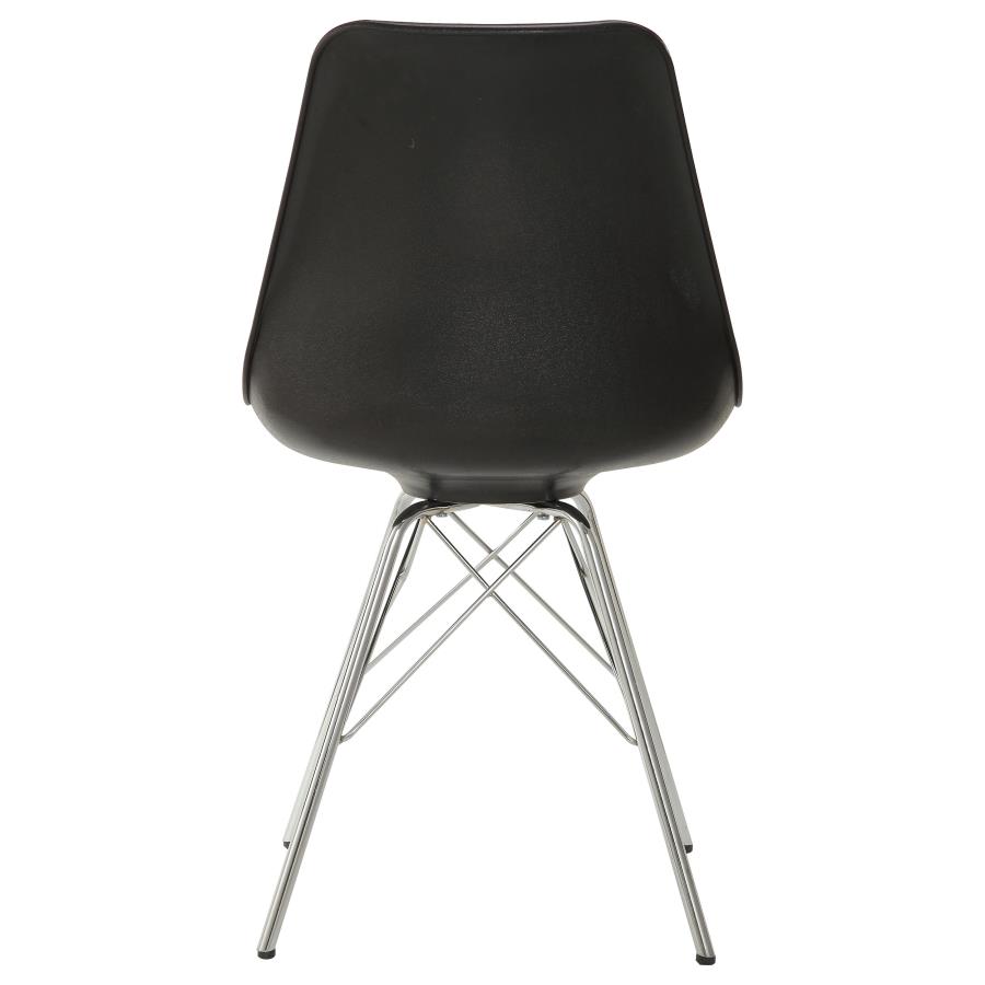 Juniper Polypropylene Dining Side Chair Black (Set of 2) view 7