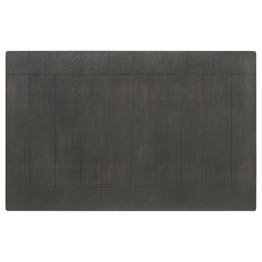 Dalila 6-piece Rectangular Dining Table Set Dark Grey view 6