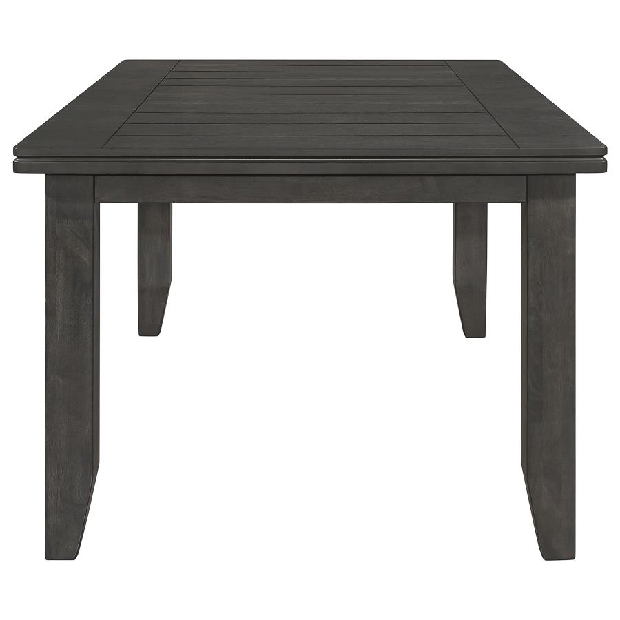 Dalila Rectangular 66-inch Wood Dining Table Dark Grey view 4