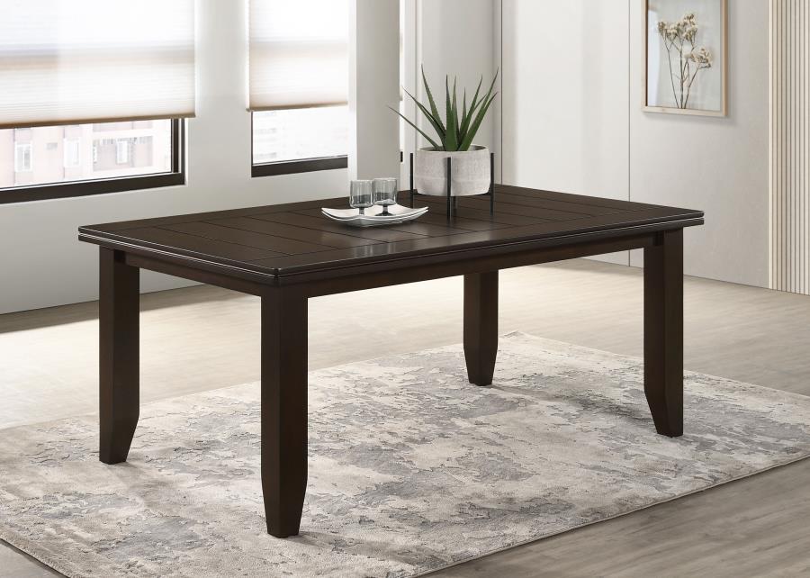 Dalila Rectangular 66-inch Wood Dining Table Cappuccino view 2