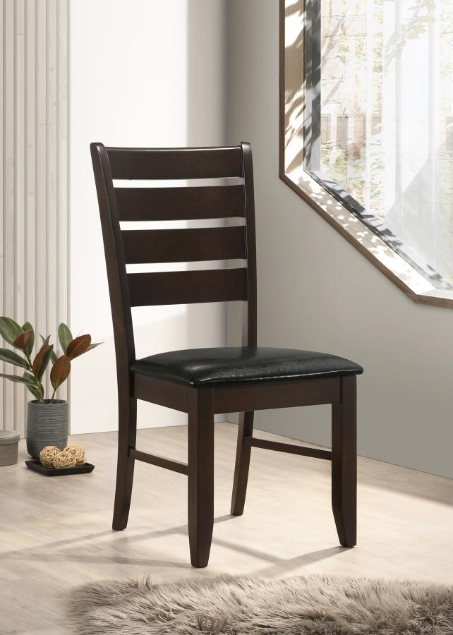 Dalila Wood Dining Side Chair Cappuccino (Set of 2) view 2