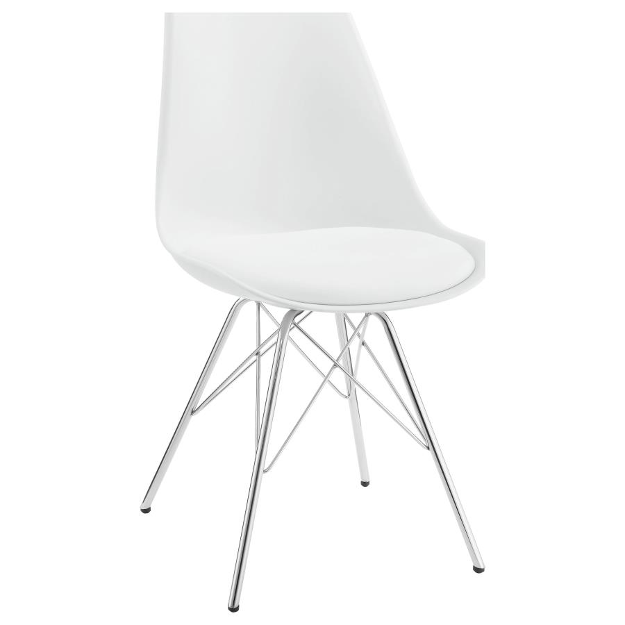 Juniper Polypropylene Dining Side Chair White (Set of 2) view 3