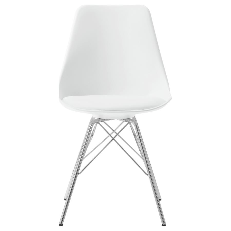 Juniper Polypropylene Dining Side Chair White (Set of 2) view 4