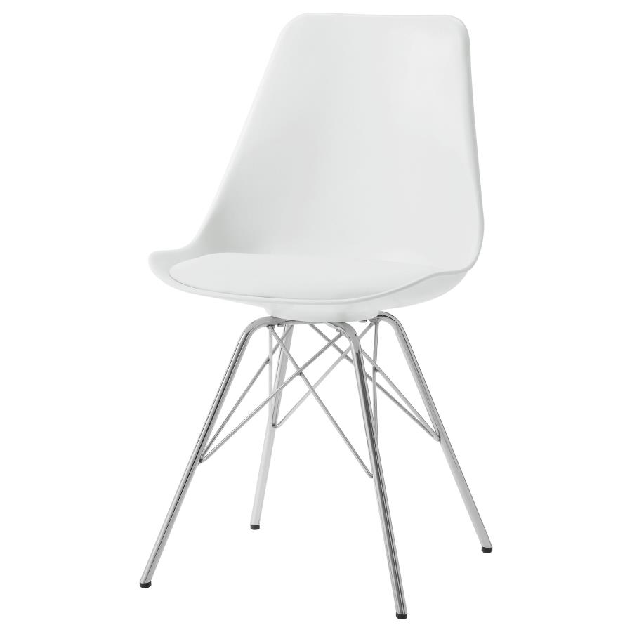 Juniper Polypropylene Dining Side Chair White (Set of 2) view 5