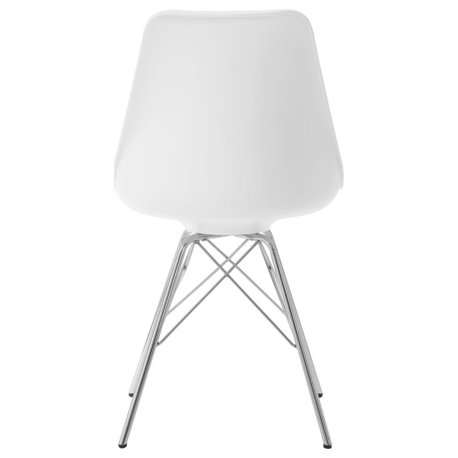 Juniper Polypropylene Dining Side Chair White (Set of 2) view 7