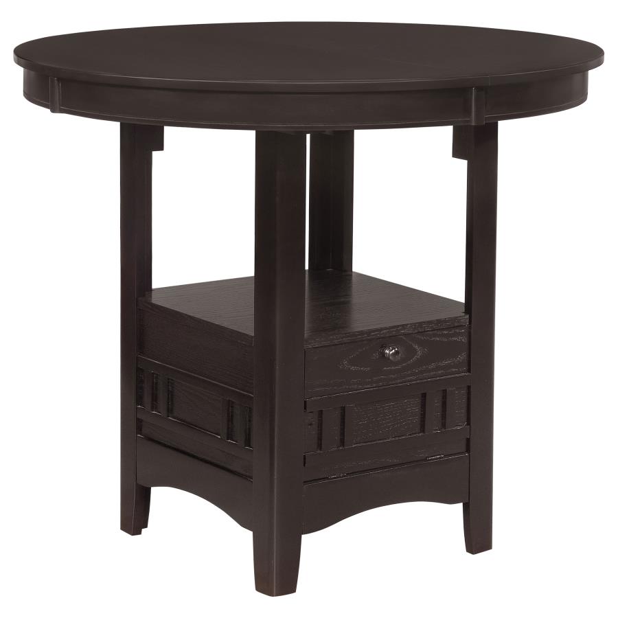 Lavon Oval 60-inch Extension Counter Dining Table Espresso view 3