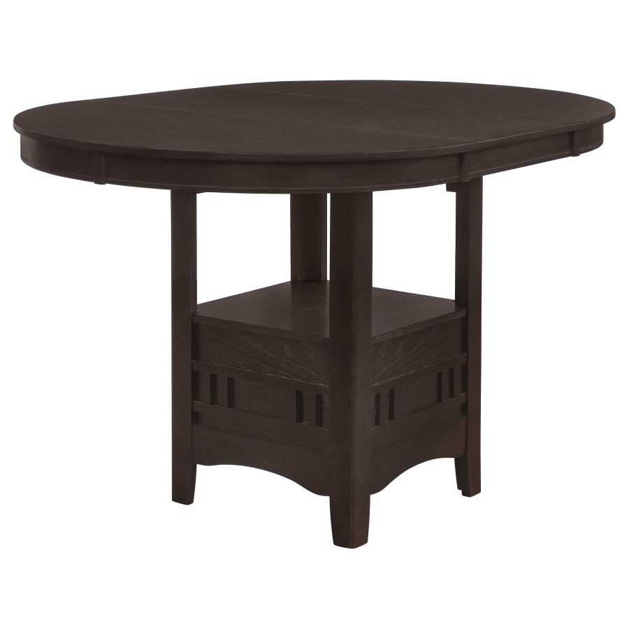 Lavon Oval 60-inch Extension Counter Dining Table Espresso view 6