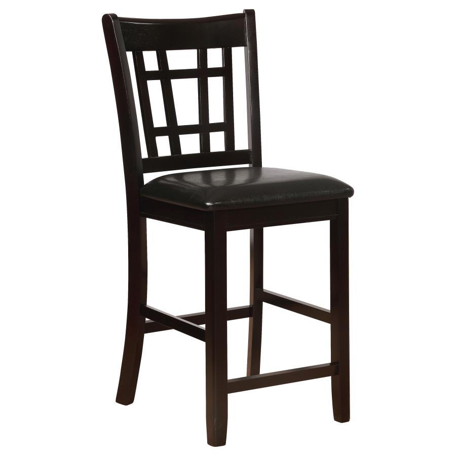 Lavon Wood Counter Height Dining Chair Black and Espresso (Set of 2) view 3