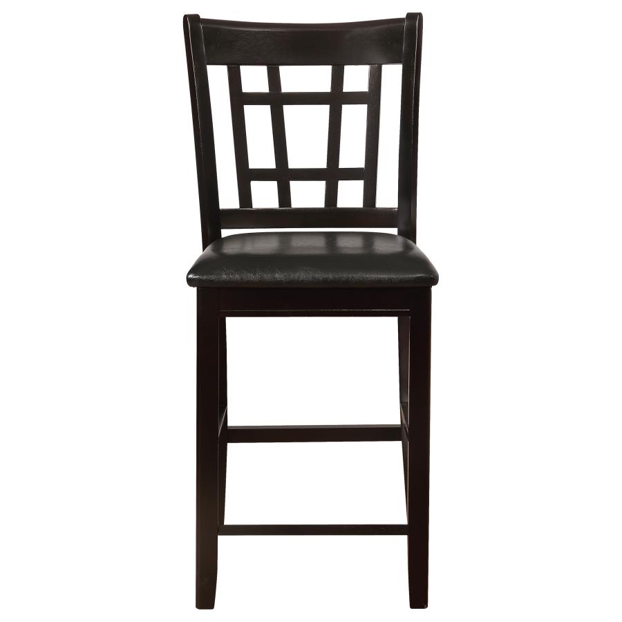 Lavon Wood Counter Height Dining Chair Black and Espresso (Set of 2) view 4