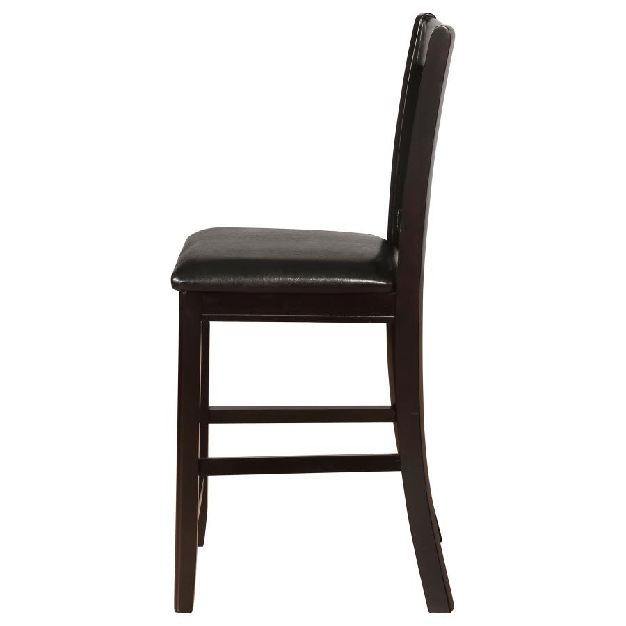 Lavon Wood Counter Height Dining Chair Black and Espresso (Set of 2) view 6