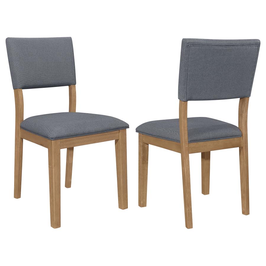 Sharon Fabric Upholstered Dining Side Chair Brown (Set of 2) — Dining Furniture
