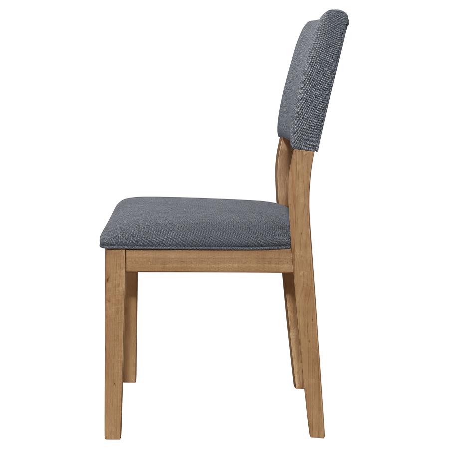 Sharon Fabric Upholstered Dining Side Chair Brown (Set of 2) view 6