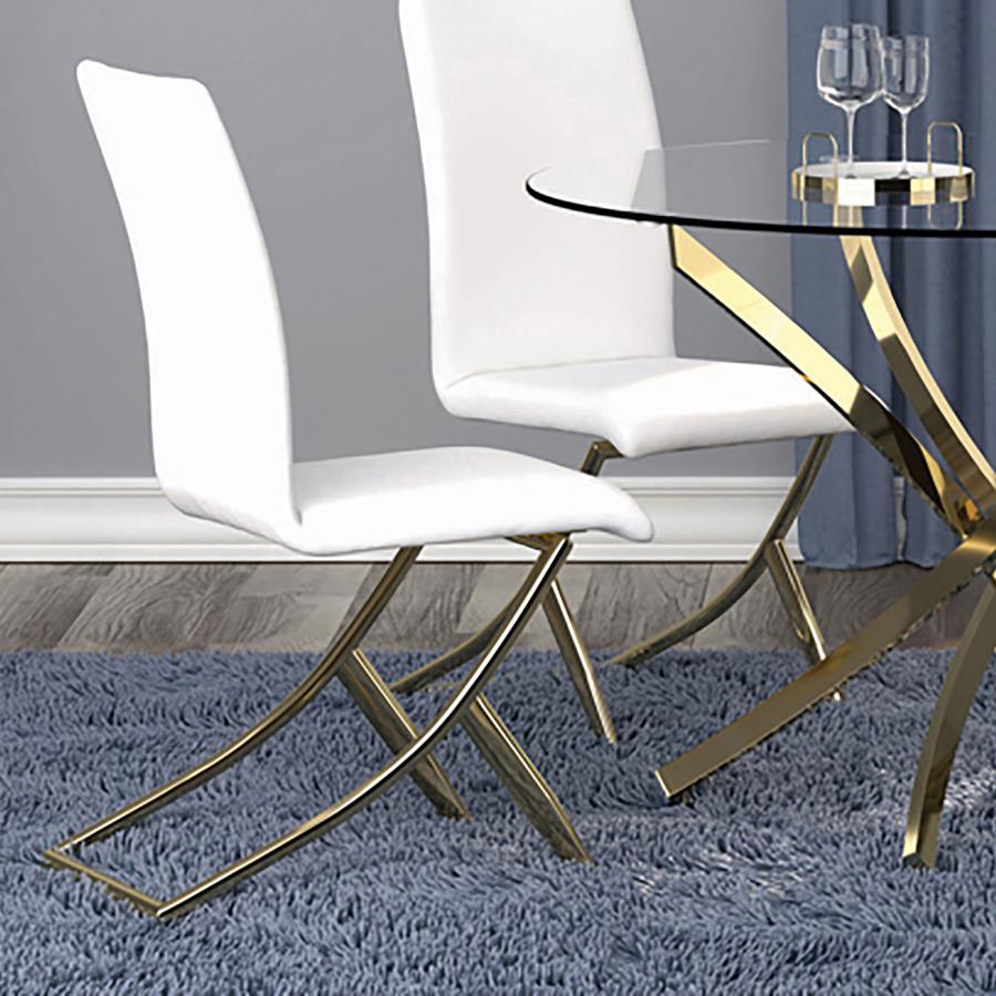 Carmelia Upholstered Dining Side Chair White (Set of 4) view 2