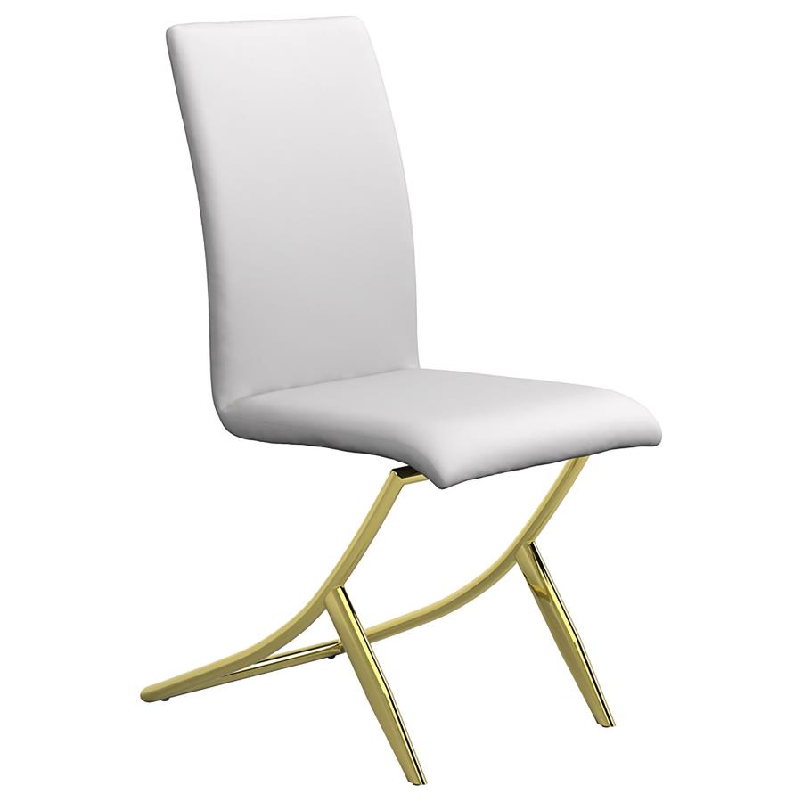 Carmelia Upholstered Dining Side Chair White (Set of 4) view 3