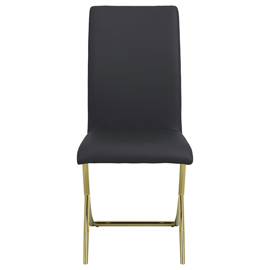 Carmelia Upholstered Dining Side Chair Black (Set of 4) view 4
