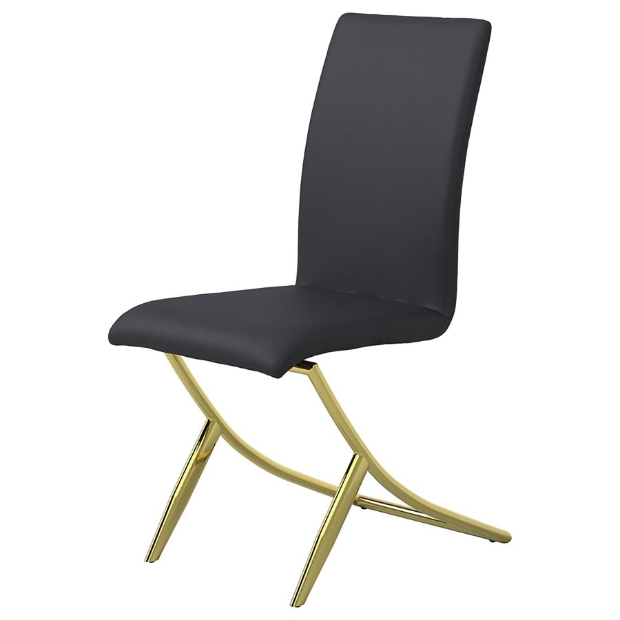 Carmelia Upholstered Dining Side Chair Black (Set of 4) view 5