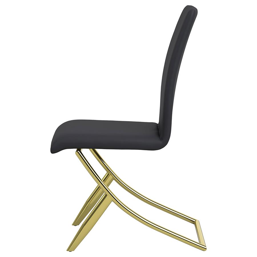 Carmelia Upholstered Dining Side Chair Black (Set of 4) view 6