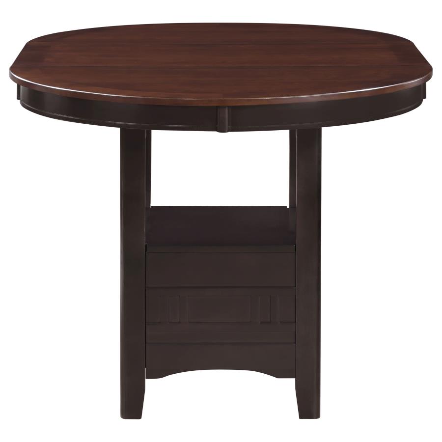 Lavon 5-piece Oval Counter Height Dining Set Light Chestnut view 5