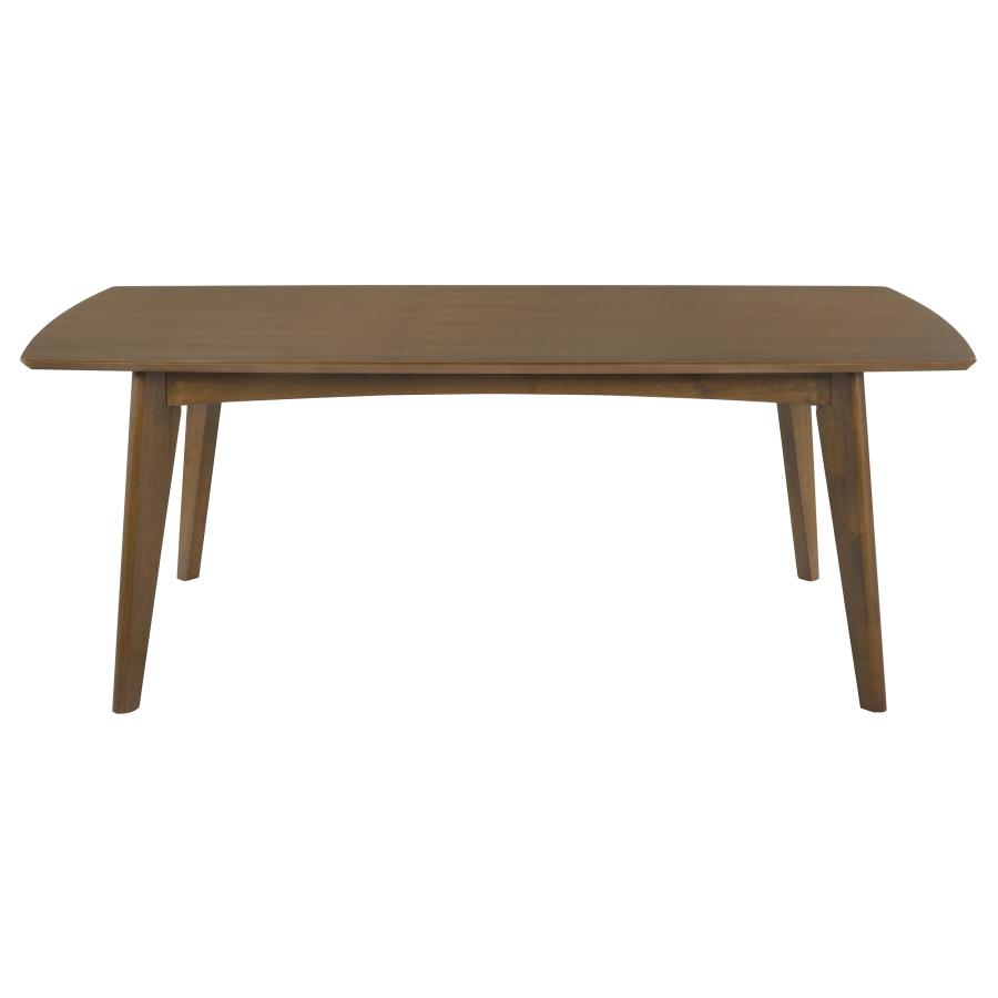 Malone Rectangular 78-inch Wood Dining Table Dark Walnut view 3