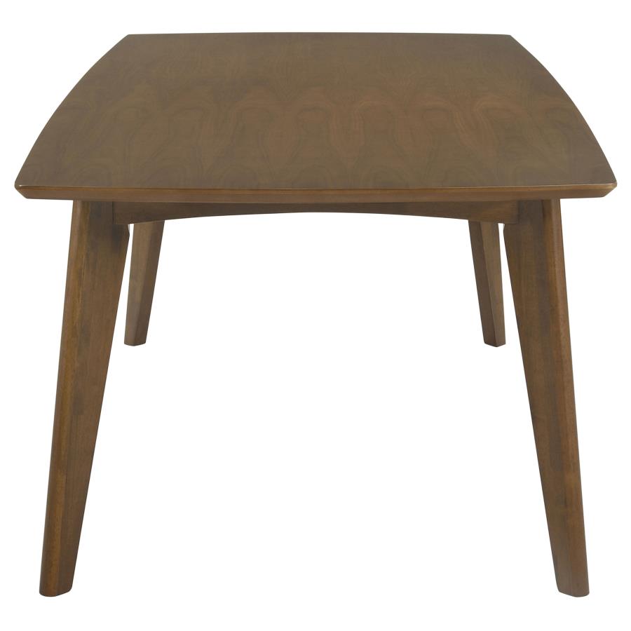 Malone Rectangular 78-inch Wood Dining Table Dark Walnut view 4