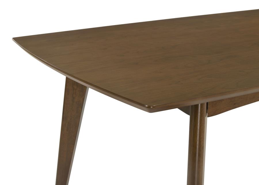 Malone Rectangular 78-inch Wood Dining Table Dark Walnut view 6