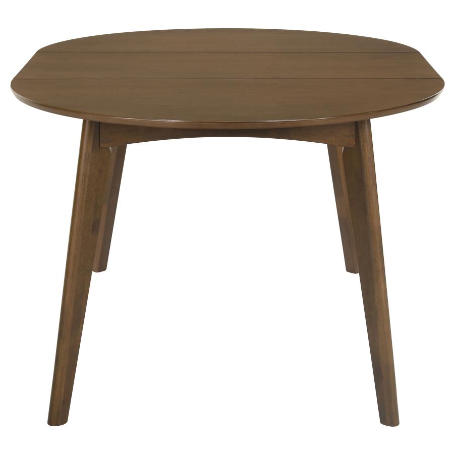 Jedda 5-piece Oval Dining Table Set Dark Walnut view 5