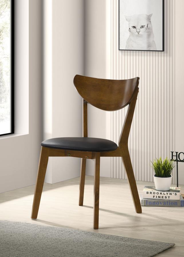 Jedda Wood Dining Side Chair Dark Walnut (Set of 2) view 2