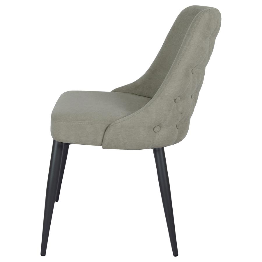 Cosmo Upholstered Dining Side Chair Light Grey (Set of 2) view 6