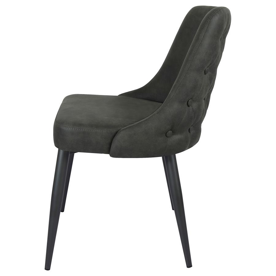 Cosmo Upholstered Dining Side Chair Grey (Set of 2) view 6