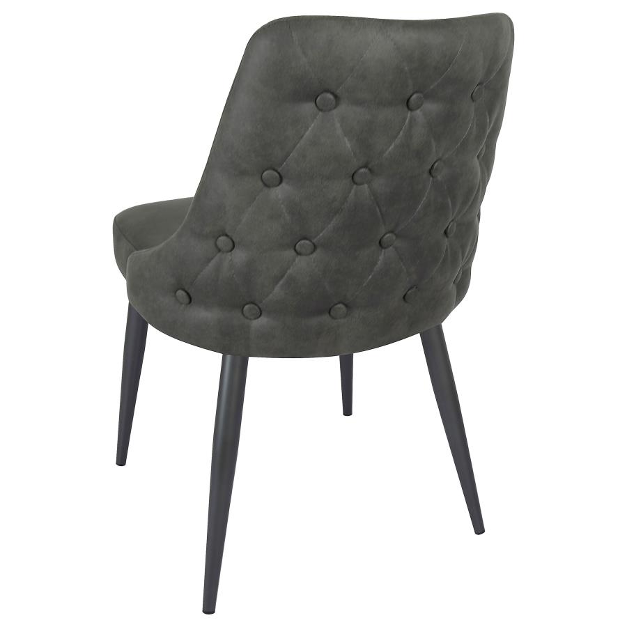 Cosmo Upholstered Dining Side Chair Grey (Set of 2) view 7