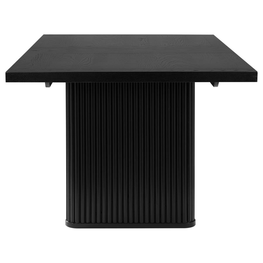 Catherine 5-piece Rectangular Dining Table Set Black view 5