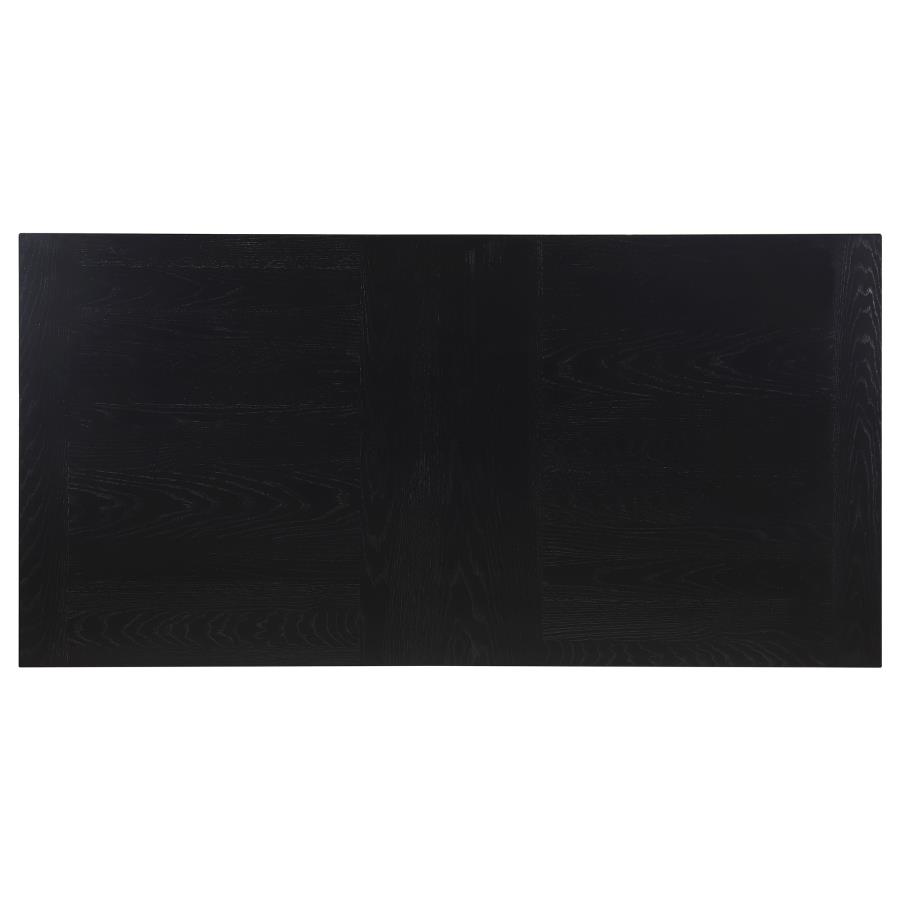 Catherine Rectangular 84-inch Wood Dining Table Black view 6