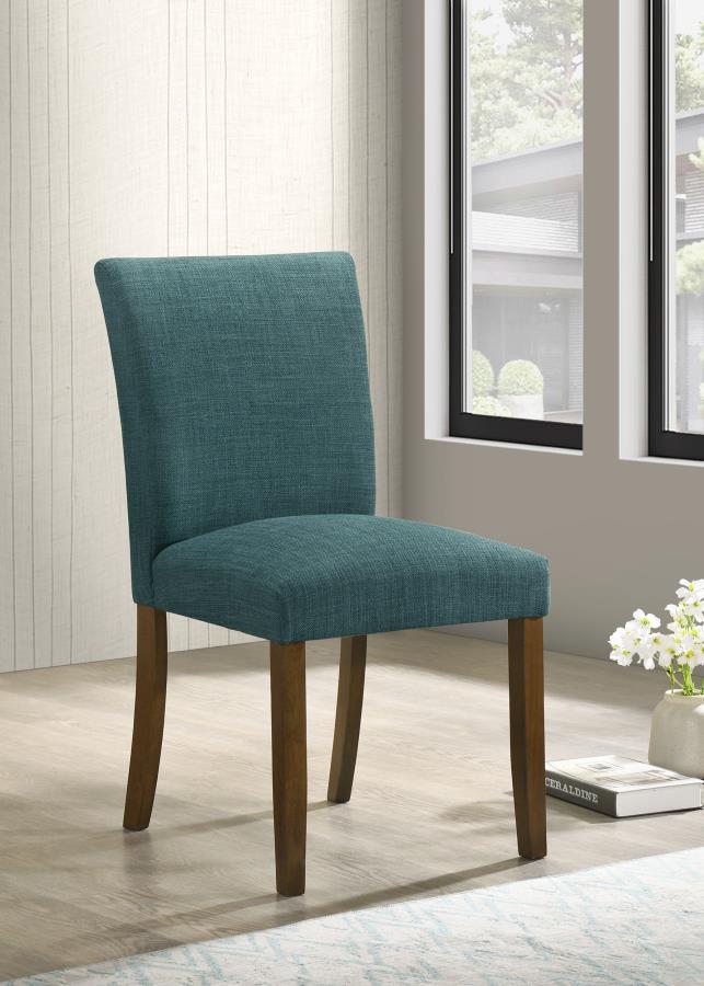 Cantley Upholstered Dining Side Chair Teal Blue (Set of 2) view 2