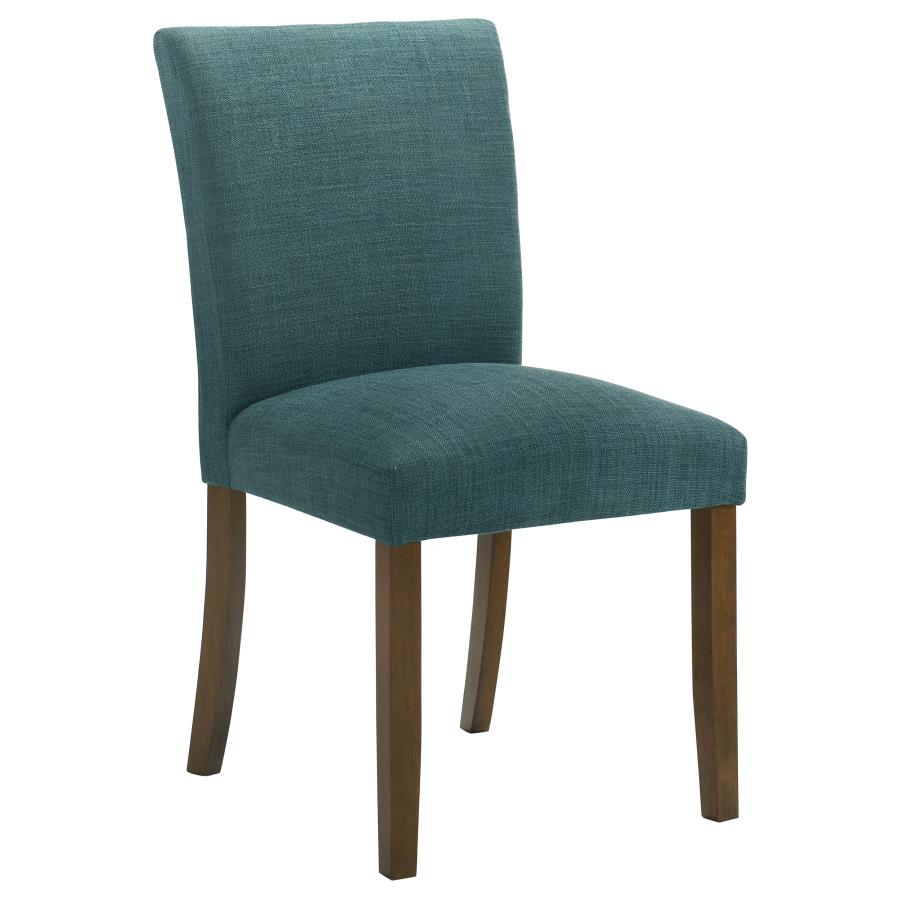 Cantley Upholstered Dining Side Chair Teal Blue (Set of 2) view 3
