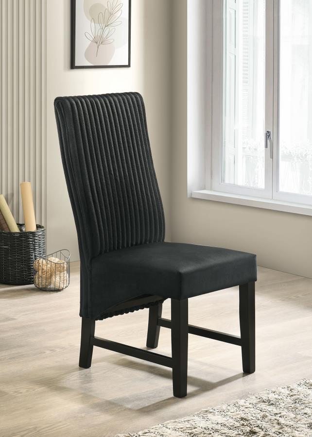 Barrand Upholstered Dining Side Chair Black (Set of 2) view 2