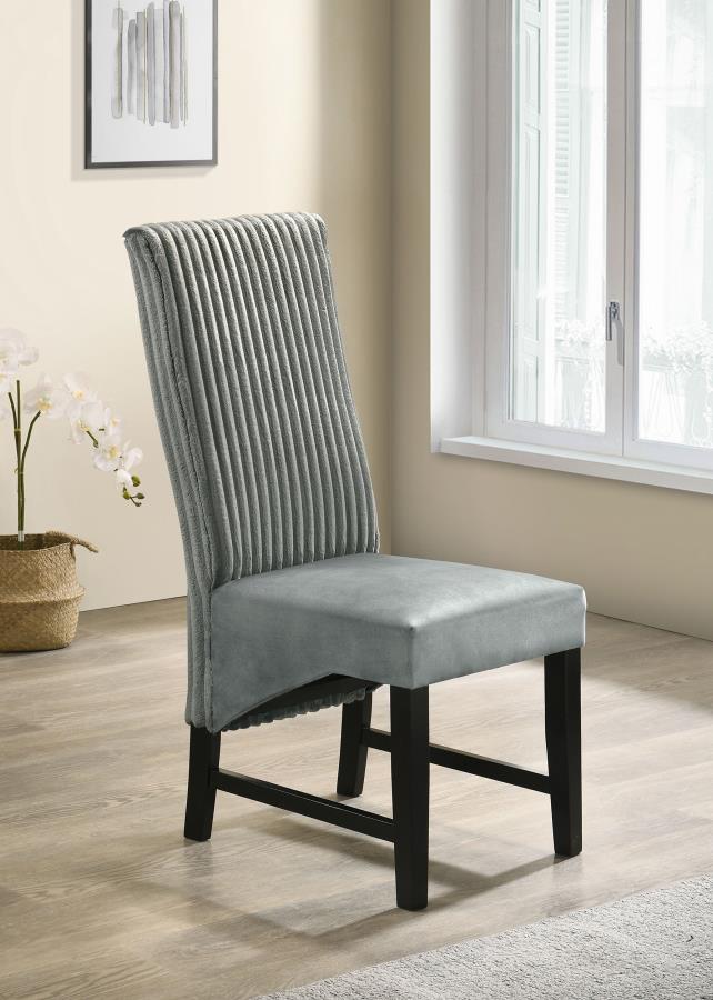 Barrand Upholstered Dining Side Chair Grey (Set of 2) view 2