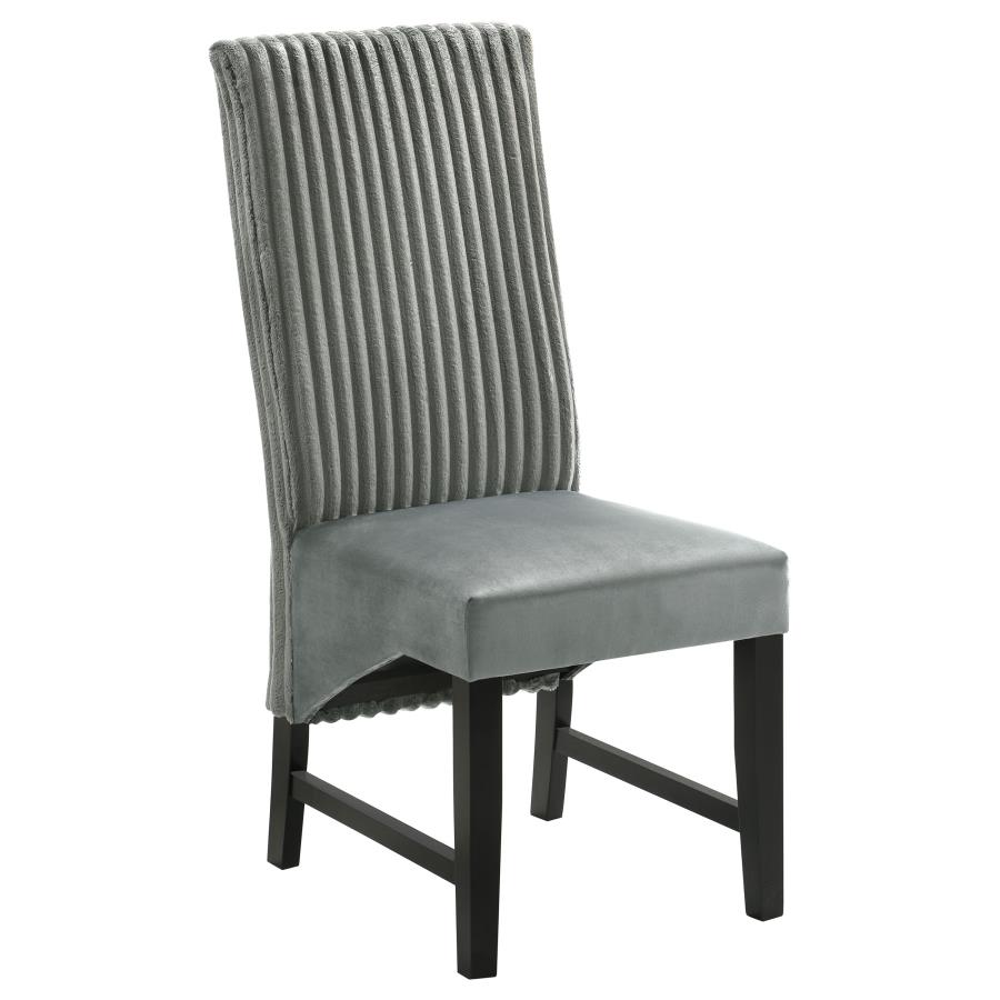 Barrand Upholstered Dining Side Chair Grey (Set of 2) view 3