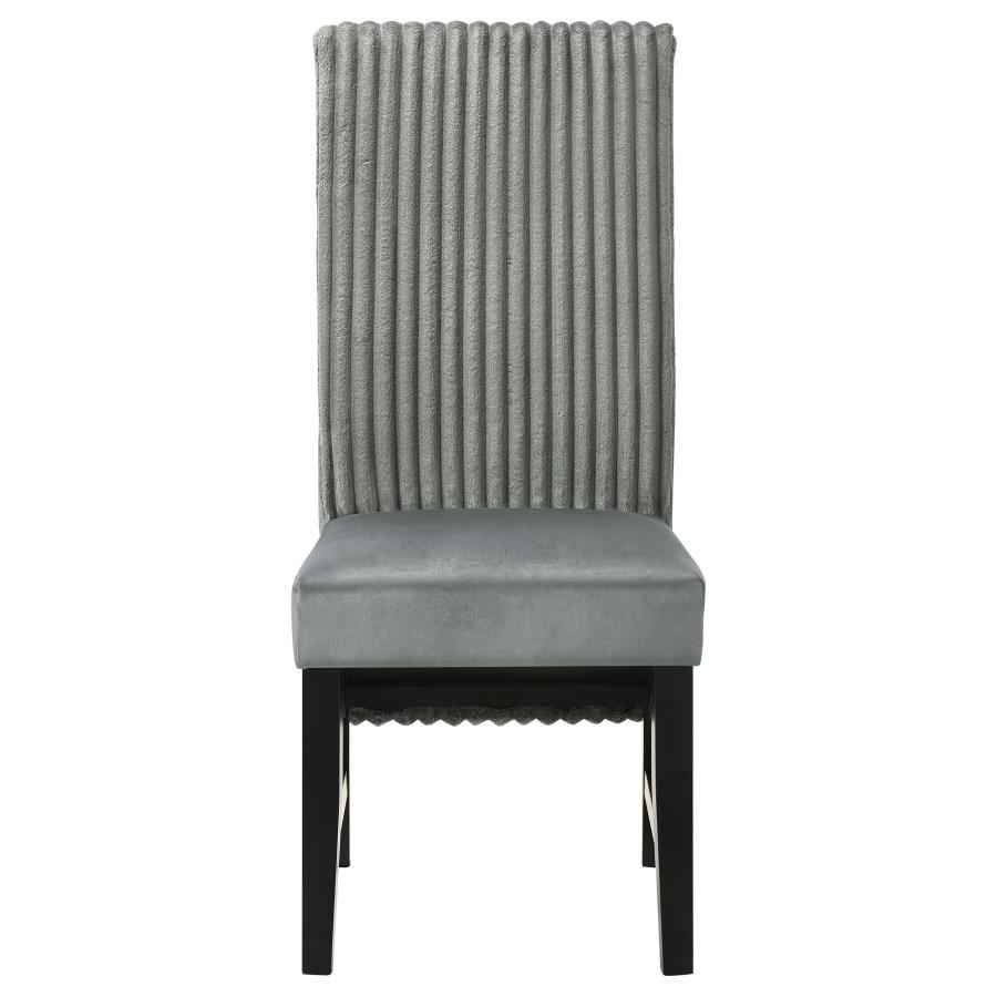 Barrand Upholstered Dining Side Chair Grey (Set of 2) view 4